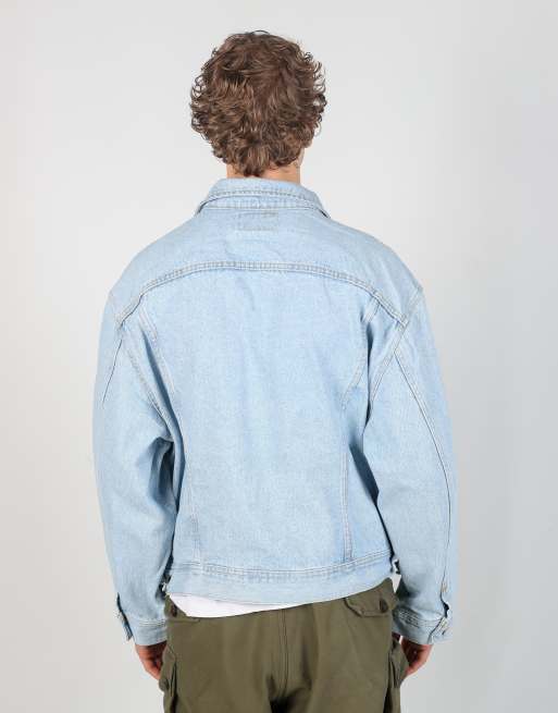 Vintage Lee xl denim jacket in light blue, 3 of 4