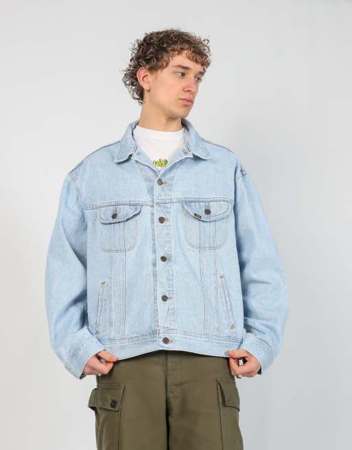 Vintage Lee xl denim jacket in light blue, 4 of 4