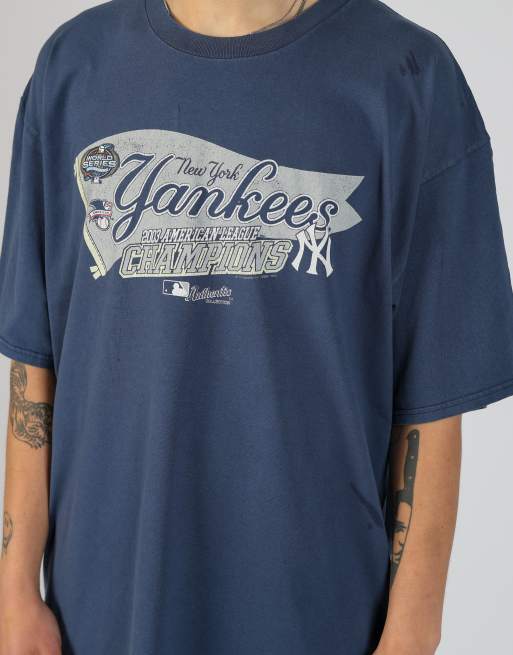 Vintage Lee xxl t-shirt in navy blue, 4 of 4