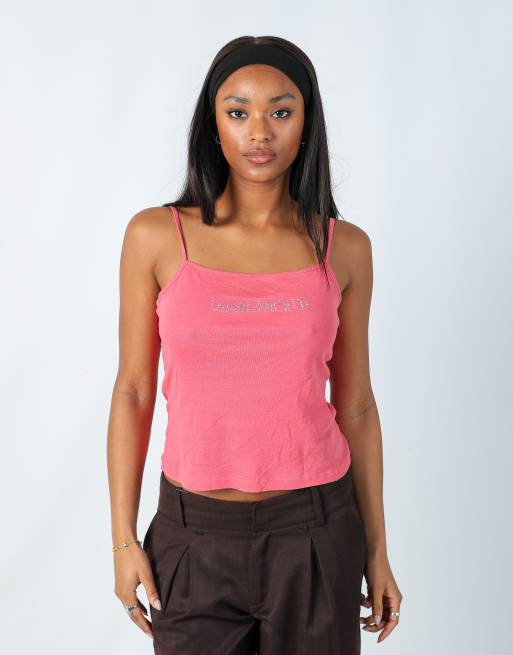 Vintage Lei di lancetti S woven vest in pink