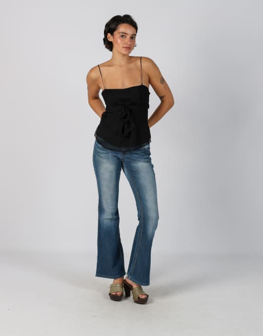 Vintage L.E.I. S flare jeans in blue, 1 of 4