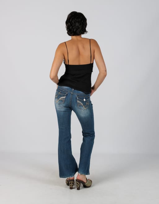 Vintage L.E.I. S flare jeans in blue, 3 of 4