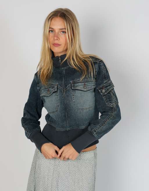 Vintage Leska's S denim jacket in blue