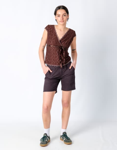 Vintage Levi's 26x15 Canvas Cargo Shorts Black - view 1