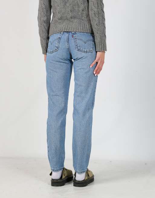 Vintage Levi's 27x31 denim jeans in light blue