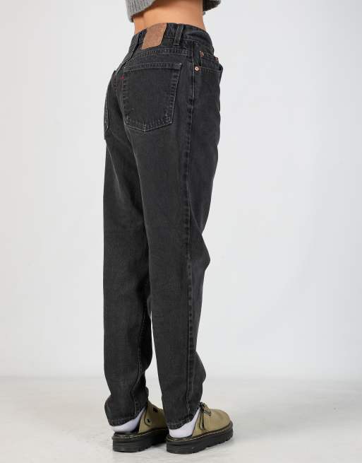 Vintage Levi's 27x33 denim jeans in charcoal grey