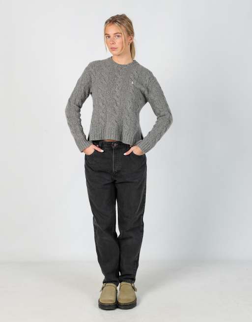 Vintage Levi's 27x33 denim jeans in charcoal grey, 2 of 4