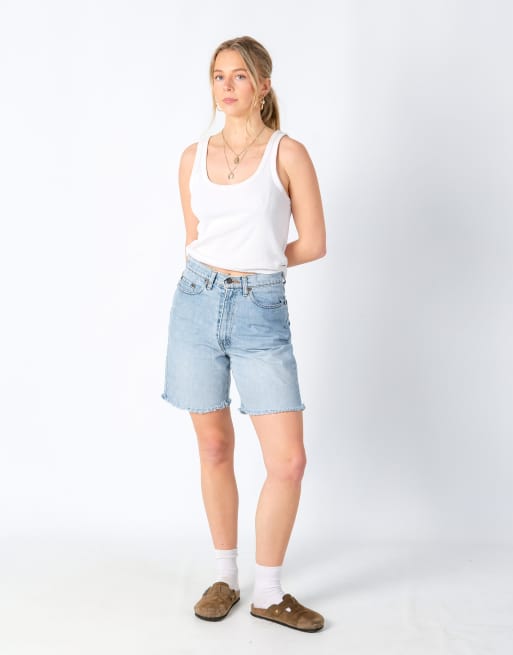 Vintage Levi's 28x18 Denim Shorts Light Blue