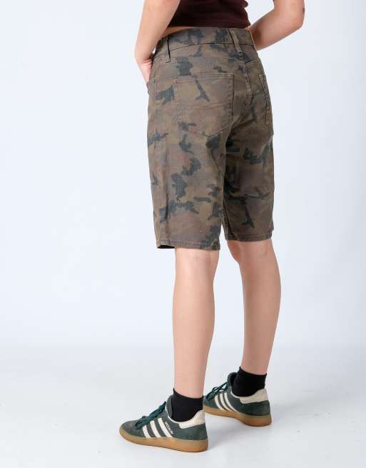 Vintage Levi's 28x20 Denim Shorts Khaki Green