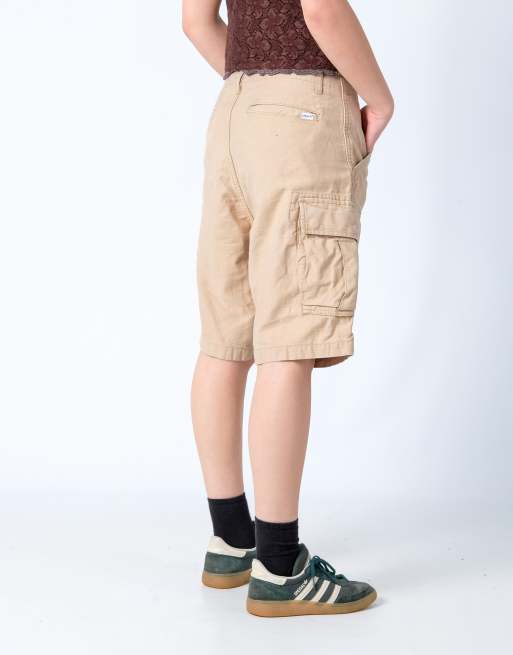 Vintage Levi's 29x20 Canvas Cargo Shorts Tan