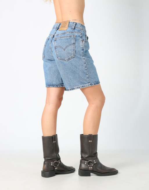 Vintage Levi's 30x18 denim shorts in blue