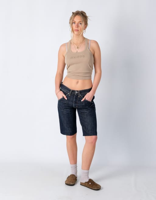 Vintage Levi's 30x20 Denim Shorts Navy Blue