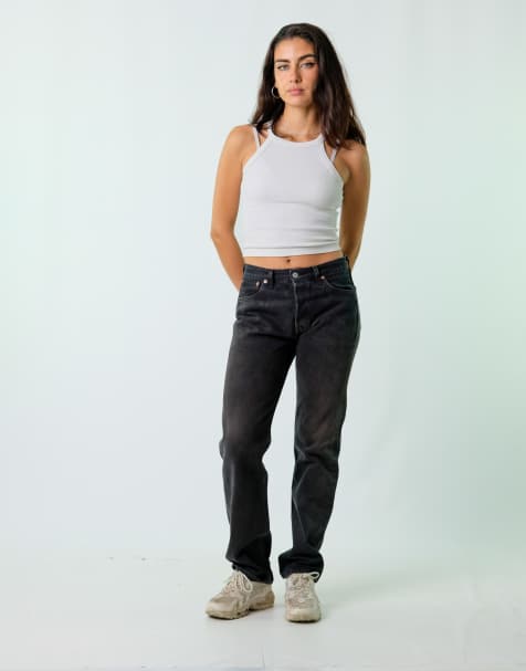 Vintage Levi's 30x32 Denim Jeans Black - view 1