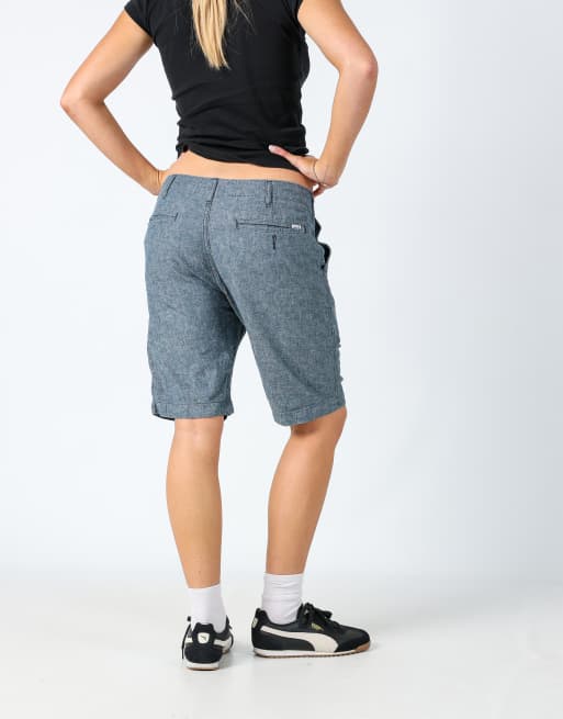 Vintage Levi's 31x18 canvas cargo shorts grey