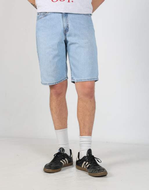 Vintage Levi's 31x21 denim jorts shorts in light blue