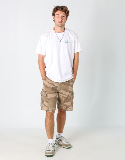Vintage Levi's 31x22 canvas cargo shorts in grey
