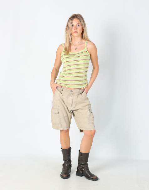Vintage Levi's 32x20 canvas cargo shorts in false - view 1