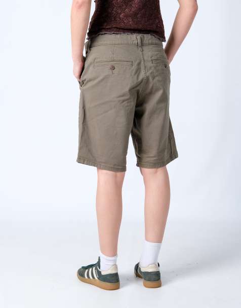 Vintage Levi's 32x20 Canvas Cargo Shorts Khaki Green - view 1