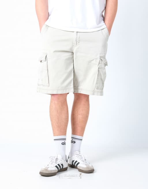 Vintage Levi's 32x22 Canvas Cargo Shorts Beige