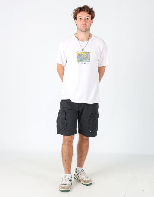 Vintage Levi's 32x22 canvas cargo shorts in black