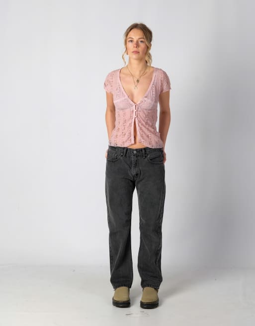 Vintage Levi's 32x30 Denim Jeans Charcoal Grey