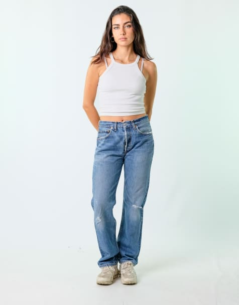 Vintage Levi's 32x32 Denim Jeans Blue - view 1