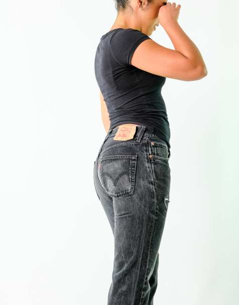 Vintage Levi's 32x34 Denim Jeans Black - view 1