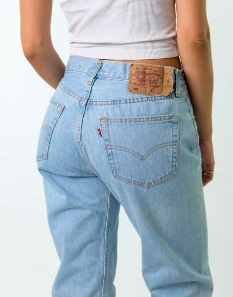 Vintage Levi's 33x32 Denim Jeans Light Blue - view 1