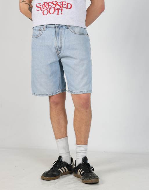 Vintage Levi's 34x19 denim jorts shorts in light blue