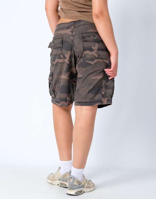 Vintage Levi's 34x20 Canvas Cargo Shorts Khaki Green