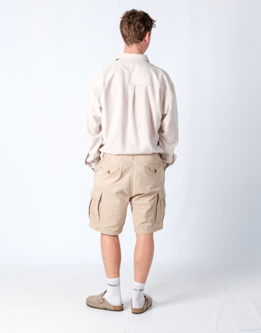Vintage Levi's 34x20 Canvas Cargo Shorts Tan