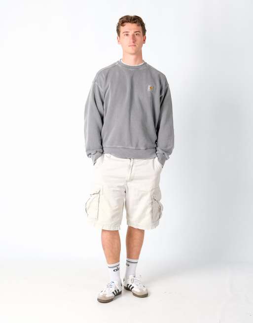 Vintage Levi's 34x21 Canvas Cargo Shorts Beige