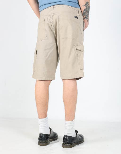Vintage Levi's 34x21 canvas cargo shorts in tan