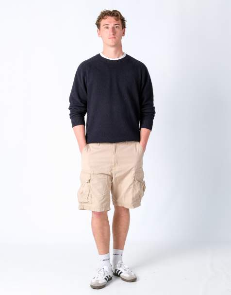 Vintage Levi's 34x21 Canvas Cargo Shorts Tan - view 1