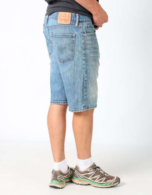 Vintage Levi's 34x22 denim jorts shorts in light blue