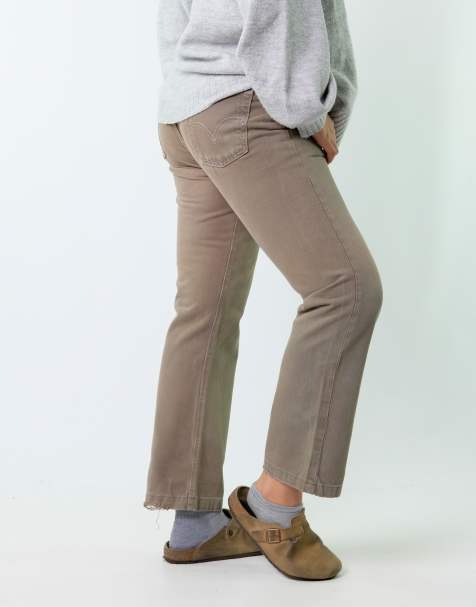 Vintage Levi's 34x32 Denim Jeans Khaki Green - view 1