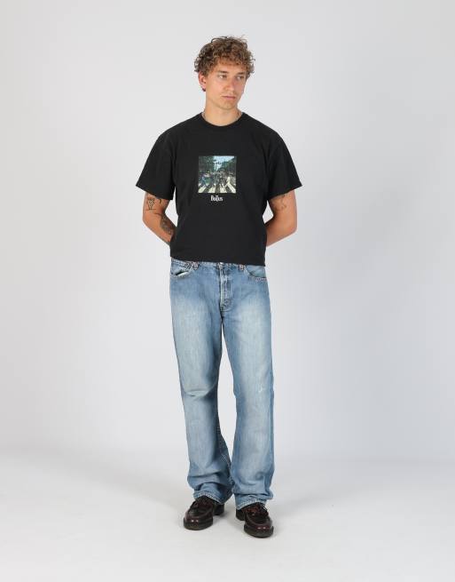 Vintage Levi's 34x33 denim jeans in light blue