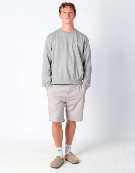 Vintage Levi's 36x20 Canvas Cargo Shorts Light Grey - view 1