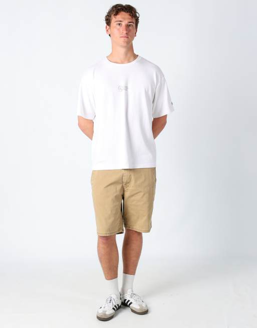 Vintage Levi's 36x20 canvas cargo shorts tan
