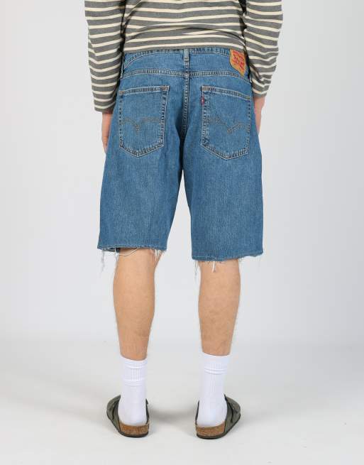 Vintage Levi's 36x20 denim jorts shorts in blue
