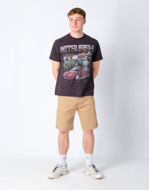 Vintage Levi's 36x21 Canvas Cargo Shorts Tan - view 1