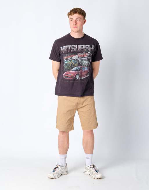 Vintage Levi's 36x21 Canvas Cargo Shorts Tan