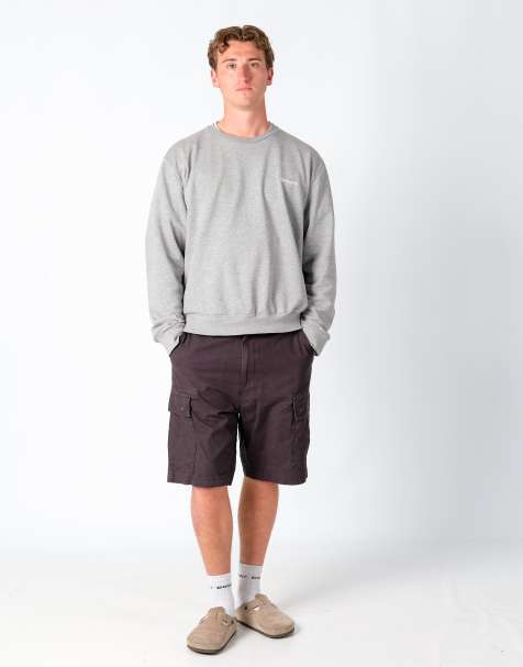 Vintage Levi's 36x22 Canvas Cargo Shorts Black - view 1