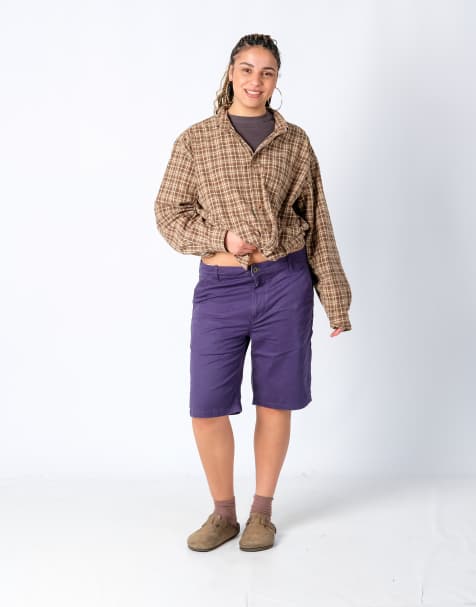 Vintage Levi's 36x22 Canvas Cargo Shorts Navy Blue - view 1