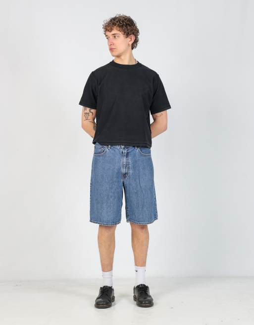 Vintage Levi's 36x22 denim jorts shorts in blue, 2 of 4