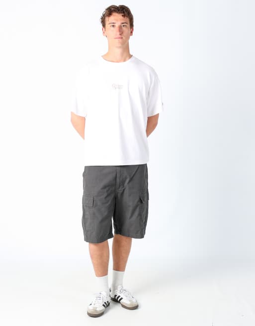 Vintage Levi's 36x23 canvas cargo shorts charcoal grey