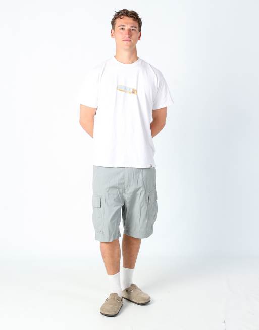 Vintage Levi's 36x23 canvas cargo shorts in light grey