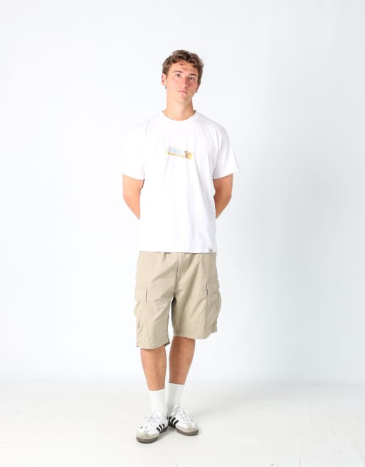 Vintage Levi's 36x23 canvas cargo shorts in tan, 2 of 4