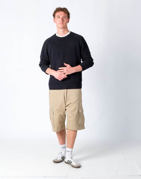 Vintage Levi's 36x23 Canvas Cargo Shorts Tan - view 1