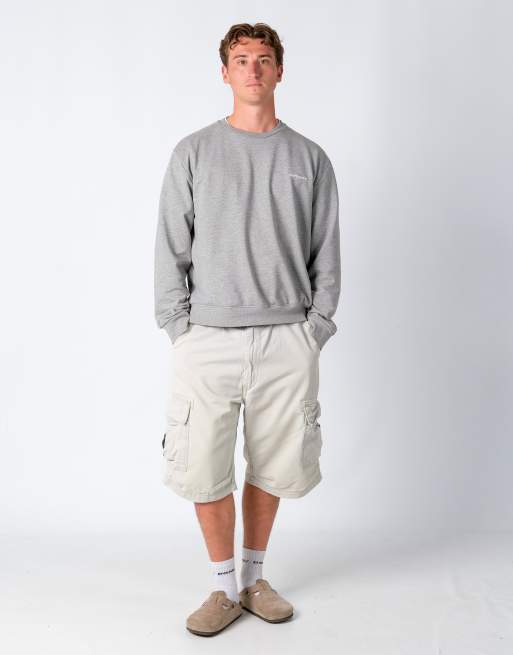 Vintage Levi's 36x24 Canvas Cargo Shorts Beige
